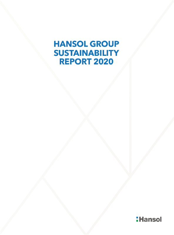 2020 Hansol Group Sustainability report cover